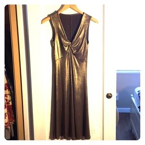 Gold mini dress size S